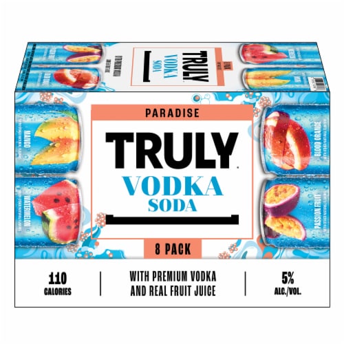 TRULY Vodka Soda Ready to Drink Cocktail Paradise Variety Pack Perspective: bottom