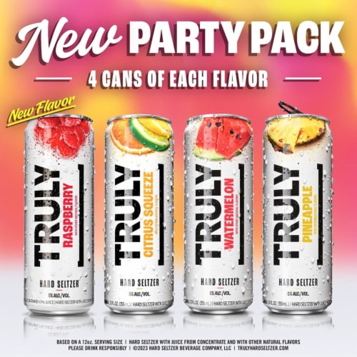 TRULY Hard Seltzer Party Pack Variety Perspective: bottom