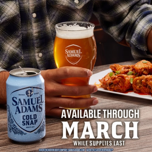 Samuel Adams Cold Snap Seasonal Beer Perspective: bottom