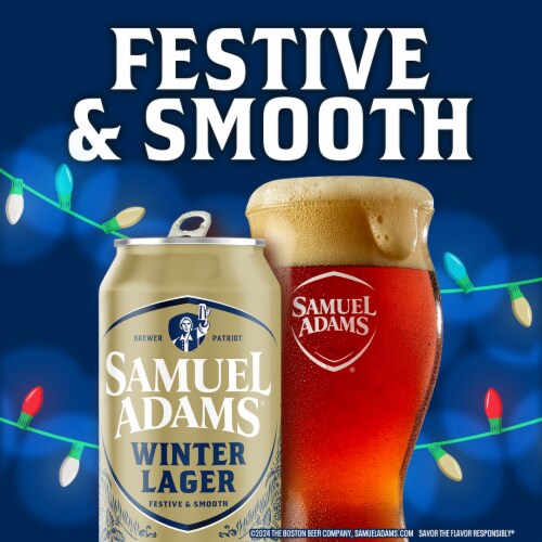 Samuel Adams Winter Lager Seasonal Beer Perspective: bottom
