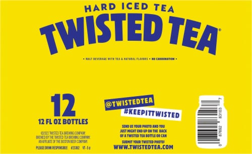 Twisted Tea Original Flavored Hard Beverage Perspective: bottom