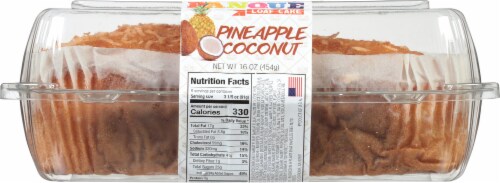 Gourmet Sweets Pineapple Coconut Loaf Cake Perspective: bottom