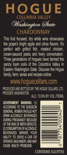 Hogue Chardonnay White Wine Perspective: bottom
