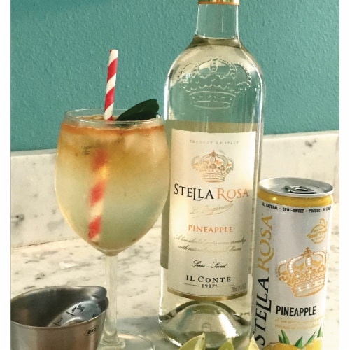 Stella Rosa Pineapple Semi-Sweet Italian White Wine Perspective: bottom
