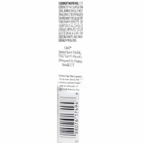 Ciroc Vodka Coconut Perspective: bottom