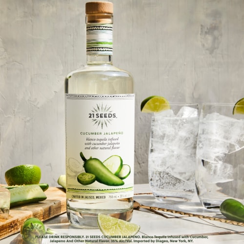 21 Seeds Tequila Cucumber Jalapeno Perspective: bottom