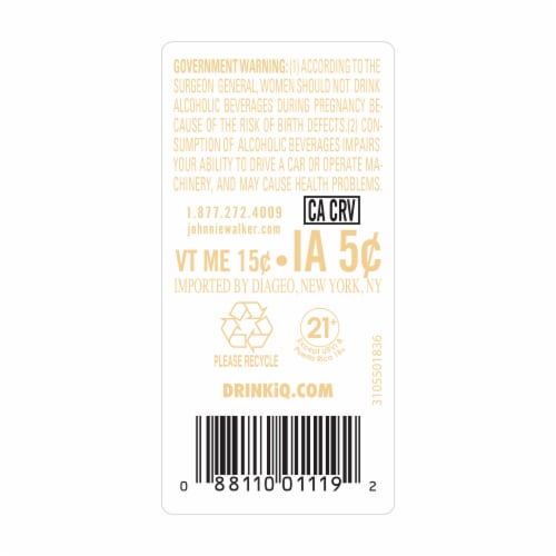 Johnnie Walker Whisky - Blended Scotch JW Black Label Perspective: bottom