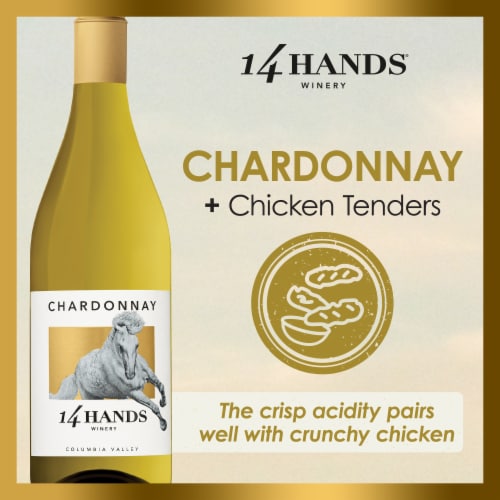 14 Hands Chardonnay Washington White Wine Perspective: bottom