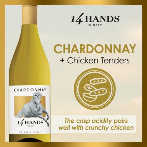 14 Hands Chardonnay Washington White Wine Perspective: bottom