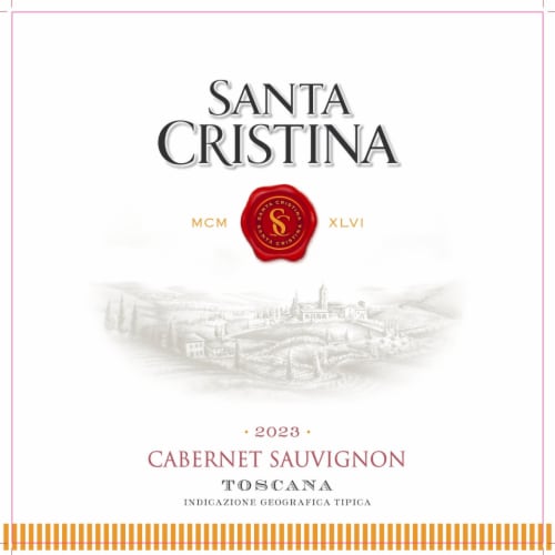 Santa Cristina Cabernet Sauvignon Italy Red Wine Perspective: bottom