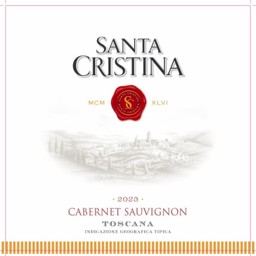 Santa Cristina Cabernet Sauvignon Italy Red Wine Perspective: bottom