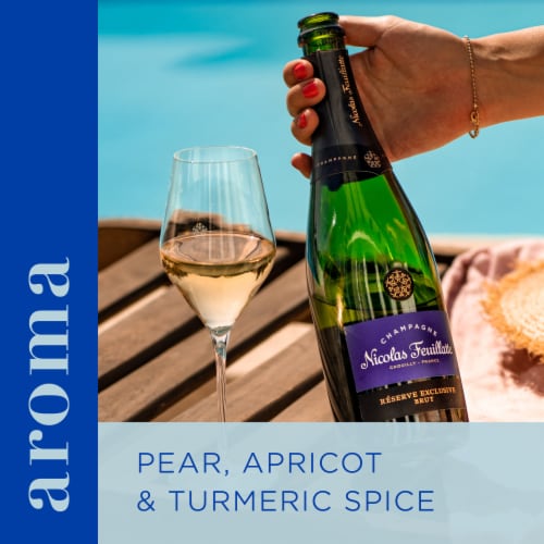 Nicolas Feuillatte Réserve Exclusive Brut Champagne French Sparkling Wine Perspective: bottom