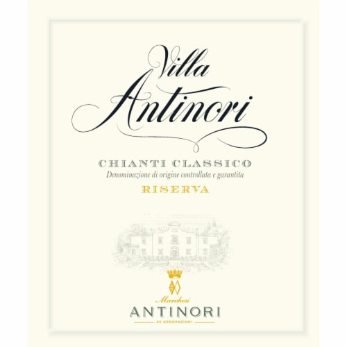 Villa Antinori Riserva Sangiovese Italy Red Wine Perspective: bottom