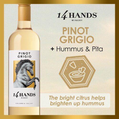 14 Hands Pinot Grigio Washington White Wine Perspective: bottom