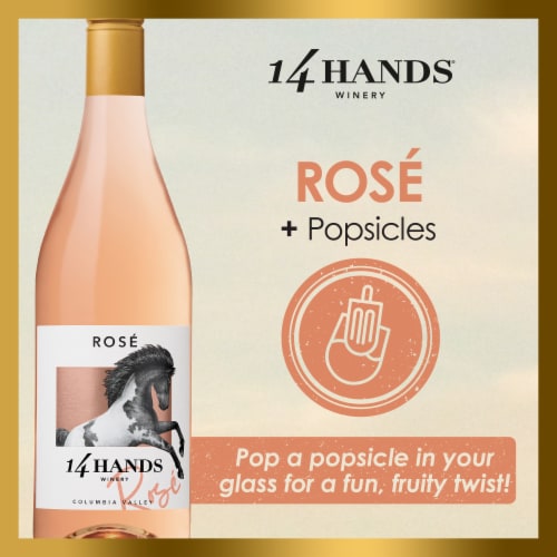 14 Hands Rosé Wine Perspective: bottom