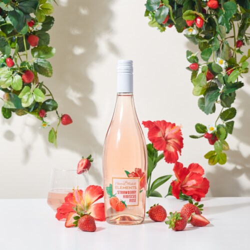 Chateau Ste Michelle Elements Strawberry Hibiscus Rose Wine Perspective: bottom