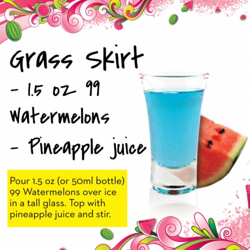 99 Brand Watermelon Liqueur Perspective: bottom