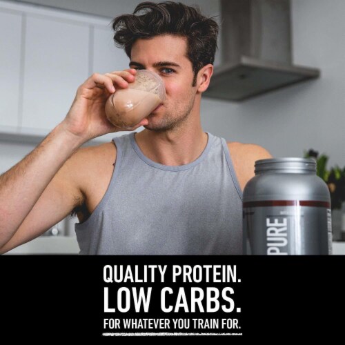 Isopure, Low Carb 100% Whey Protein Isolate, 25g Protein Powder, Dutch Chocolate, 1lb Perspective: bottom