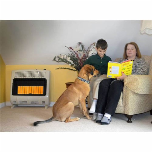 Mr. Heater 30000 BTU Vent Free Radiant 20# Quiet Propane Indoor Space Heater Perspective: bottom