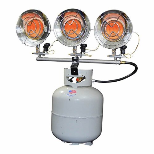 MR. HEATER 45,000 BTU Radiant Triple Tank Top Propane Heater F242915 Perspective: bottom