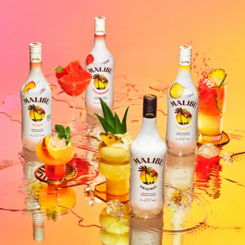Malibu Original Coconut Rum Perspective: bottom