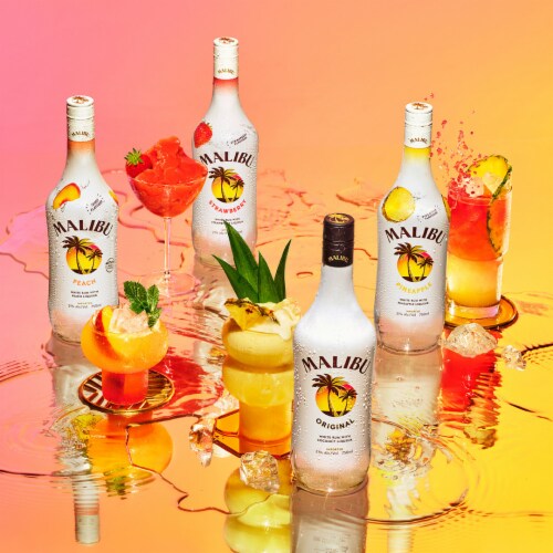 Malibu Original Coconut Rum Perspective: bottom