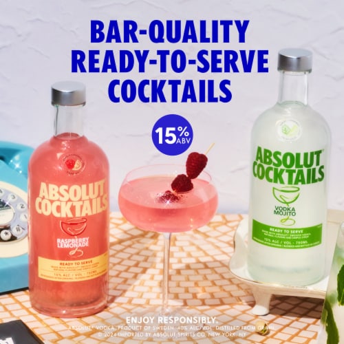 Absolut Raspberry Lemon Cocktail Perspective: bottom