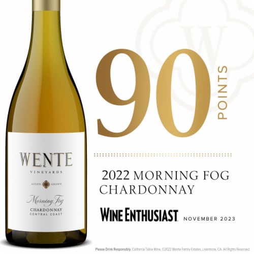 Wente Vineyards Morning Fog Chardonnay White Wine Perspective: bottom