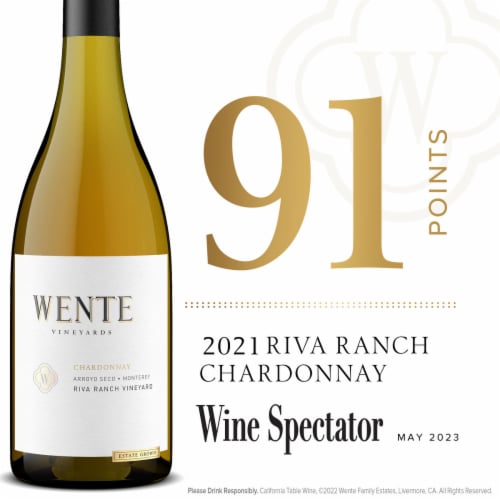Wente Vineyards Chardonnay California White Wine Perspective: bottom