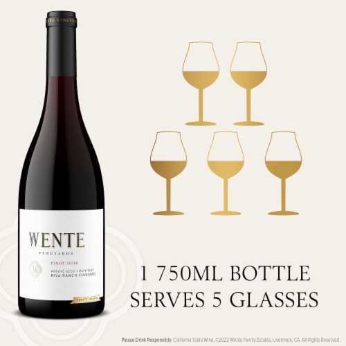 Wente Vineyards Pinot Noir California Red Wine Perspective: bottom