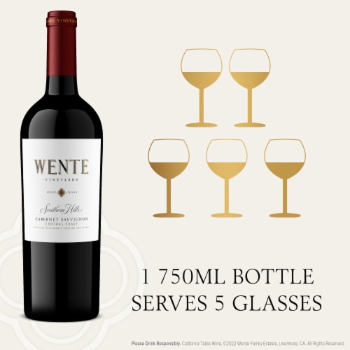 Wente Vineyards Southern Hills Cabernet Sauvignon California Red Wine Perspective: bottom