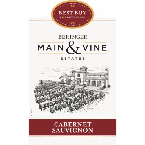 Beringer Main & Vine Cabernet Sauvignon California Red Wine Perspective: bottom
