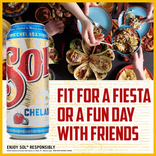 Sol Chelada Flavored Mexican Beer Perspective: bottom
