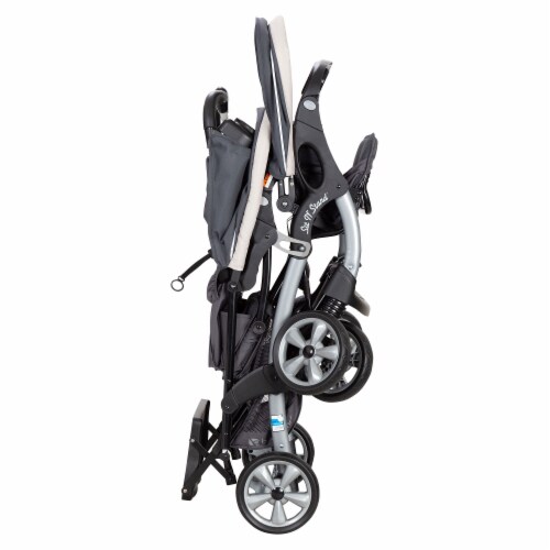 Baby Trend Sit N' Stand Easy Fold Travel Toddler/Baby Double Stroller, Magnolia Perspective: bottom