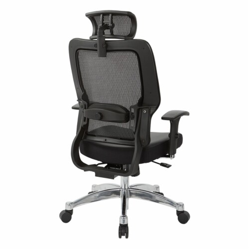Office Star SPACE Breathable Black Mesh Fabric Headrest Fits 818 Only Perspective: bottom