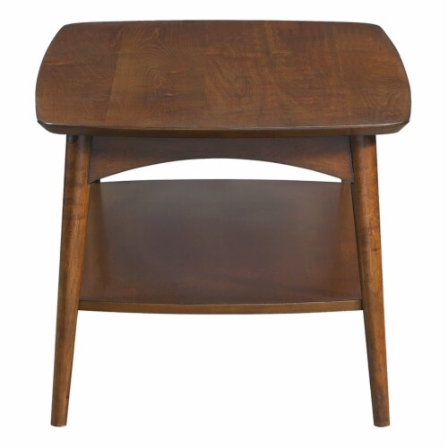 Copenhagen Engineered Wood Coffee Table in Walnut Finish Perspective: bottom