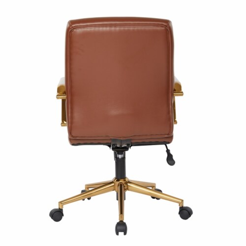 Saddle brown clearance office chair