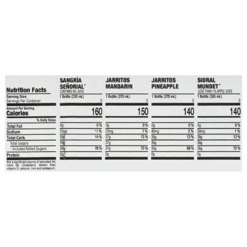 Jarritos Premium Mexican Variety Soda Perspective: bottom