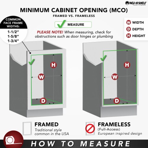 Rev-A-Shelf 8 Pull Out Kitchen Cabinet Organizer w/Utensil Holder, 448UT-BCSC8C Perspective: bottom