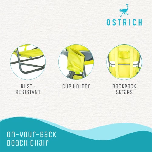 Ostrich On Your Back Outdoor Lounge 5 Position Reclining Beach