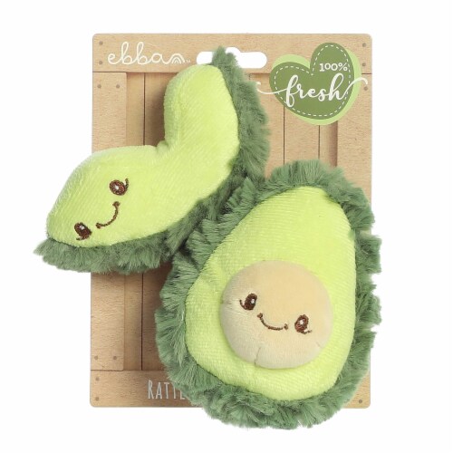 ebba Mini Green Precious Produce Avocado Rattle & Crinkle Set Adorable ...