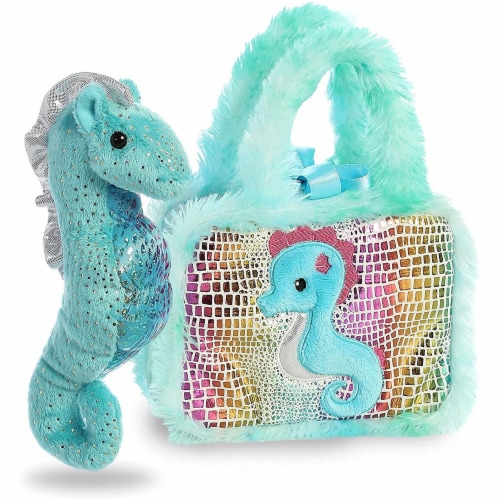 Aurora World Pet Carrier Plush Toy Animal, Fancy Pals Seahorse Perspective: bottom