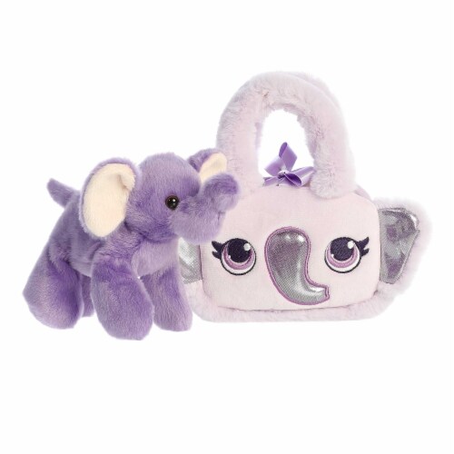 Aurora Small Purple Fancy Pals 8 inches Glitter Elephant Fashionable ...