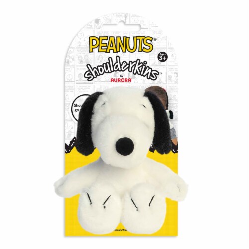 Aurora Mini White Peanuts Shoulderkins 5 inch Snoopy Adorable Stuffed ...