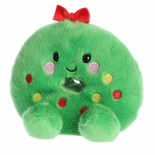 Aurora Mini Green Palm Pals 5 inches Dot Wreath Festive Stuffed Animal ...