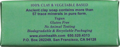 Zion Health Ancient Clay Soap with Rosemary Lavender Perspective: bottom