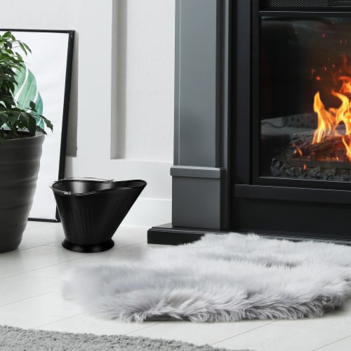 Open Hearth by Panacea Fireplace Coal Hod - Black Perspective: bottom