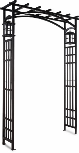 Mission Arbor with Lanterns Outdoor Decor Piece Perspective: bottom