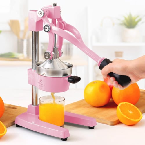 Zulay Kitchen Heavy Duty Citrus Juicer - Pink Perspective: bottom