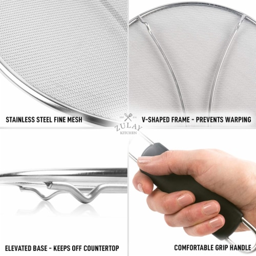 Zulay Kitchen Splatter Screen - 9.84 inch Small Perspective: bottom